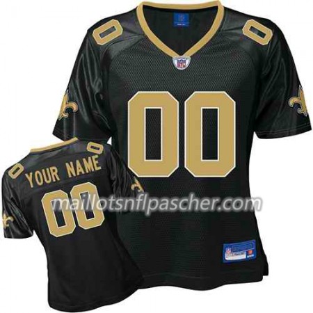 Maillot New Orleans Saints Custom Noir - Femme
